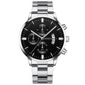 Luxury Men&#39;s Quartz Watch Stainless Steel Business Automatic Calendar Clock Men Fashion Casual Wrist Watch relogio masculino