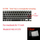 Keyboard cover for Apple Macbook pro13/16/15 Air13 inch All series Laptop silicone Case Clear Protector Skin A2442 A2337 EU/US