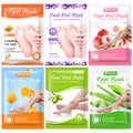 PUTIMI 6packs Exfoliating Foot Mask Feet Peeling Mask Spa Socks Smooth Dead Skin Remover Moisturizing Whitening Foot Mask