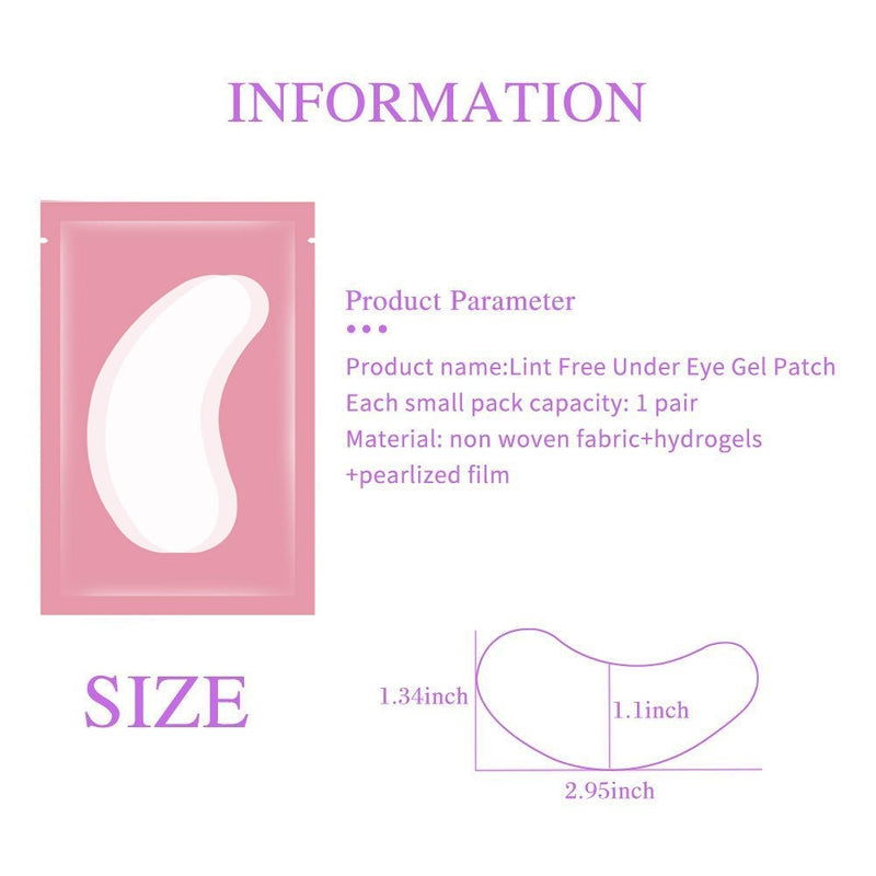 50/100pairs Eyelash Extension Paper Patches Grafted Eye Stickers 7 Color Eyelash Under Eye Pads Eye Paper Patches Tips Sticker