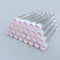 50pcs Reusable Eyelash Brush Tube Eye Lash Brush Eyebrow Brush Resin Drill Replaceable Mascara Wand Brushes Dust-proof