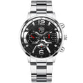 2022 Fashion Mens Stainless Steel Watches Luxury Men Sports Quartz Wrist Watch Male Business Casual Leather Watch reloj hombre