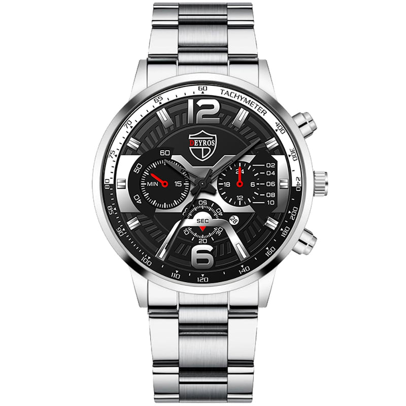 2022 Fashion Mens Stainless Steel Watches Luxury Men Sports Quartz Wrist Watch Male Business Casual Leather Watch reloj hombre