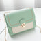Stitching Women Summer Shoulder Crossbody Bag Chain PU Leather Ladies Messenger Bag Female Small Square Bag Clutch Bags Handbags