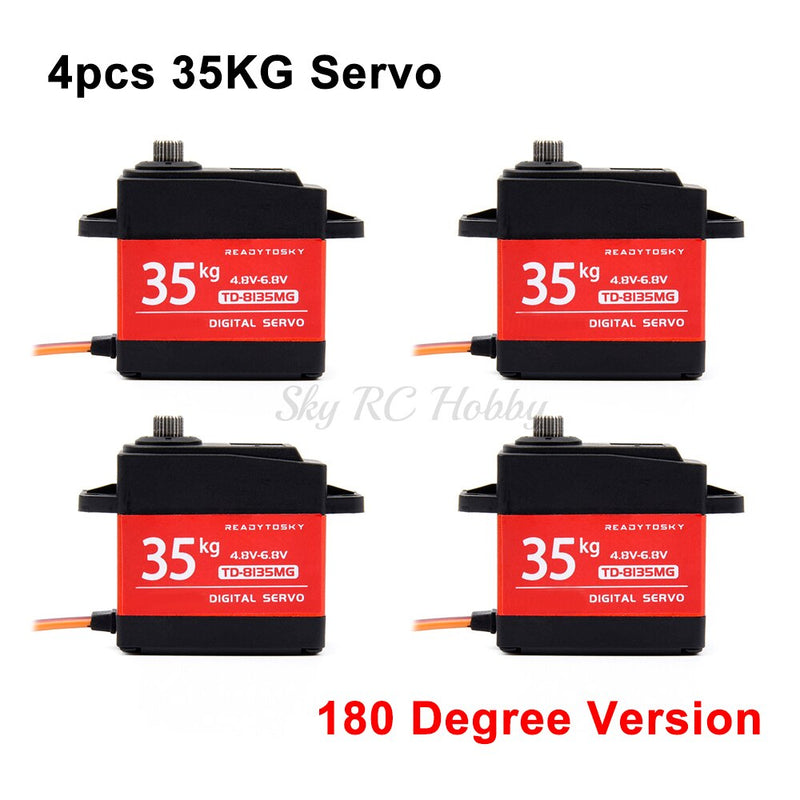 Waterproof 20KG 25KG 30kg 35kg 40KG 60KG Servos 180 270 360 Degree Large Torque Digital Servo Metal Gears 25T Arm For RC Car