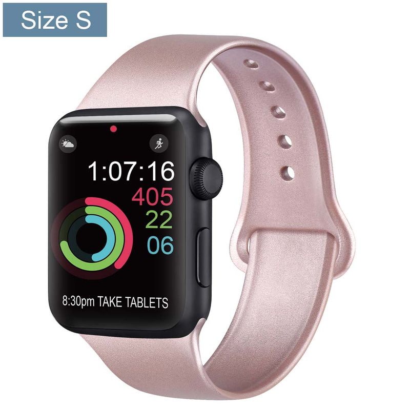 Silicone Bracelet Band For Apple Watch Strap 8 7 6 5 4 3 2 SE 42MM 38MM 44MM 40MM Strap For iWatch 41MM 45MM Smart Watch correa