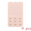 2 Hook Bra Extender For Women&#39;s Elastic Bra Extension Strap Hook Clip Expander Adjustable Belt Buckle Intimates 1/3/4 Pcs