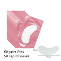 50/100pairs Eyelash Extension Paper Patches Grafted Eye Stickers 7 Color Eyelash Under Eye Pads Eye Paper Patches Tips Sticker