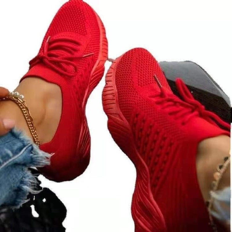 Sneakers Shoes 2022 Fashion Lace Up Platform Shoes for Women&