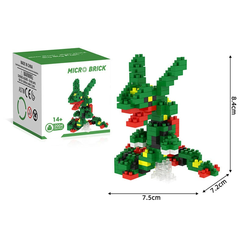 Pokemon Small Building Pokemon Blocks Small Cartoon Picachu Animal Model Education Game Graphics Pokemon Toys For Kids Birthday