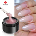 MSHARE 10ml Milky White Builder Nail Extension Gel Self leveling Nails Quick Building Clear Pink Nail Tips UV Led Gel Soak Off