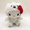 Sanrio 10cm Kuromi My Melody KT Cat PC Dog Hello Kitty Keychain  Anime Plush Figure Pendant Accessories Cute Animals Toys