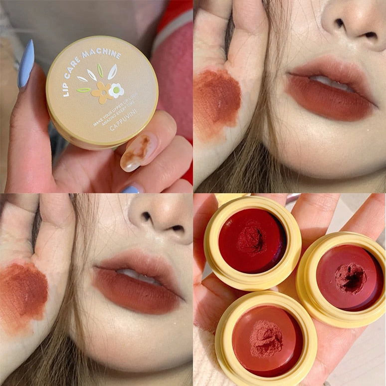 Canned Lip Mud Balm Glaze Crystal Moisturizing Lipstick Velvet Matt Mousse Solid Lip Gloss Tint Lasting Makeup Korean Cosmetics