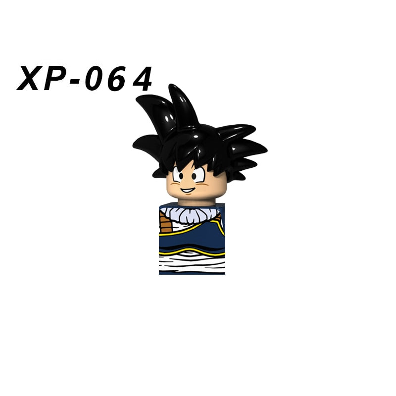 KT1007 KT1009 KT1011 KT1020 KF6142 Dragon Ball Z Goku Vegeta Trunks Kuririn Mini Action toy Figures Kids Assemble dolls Gifts