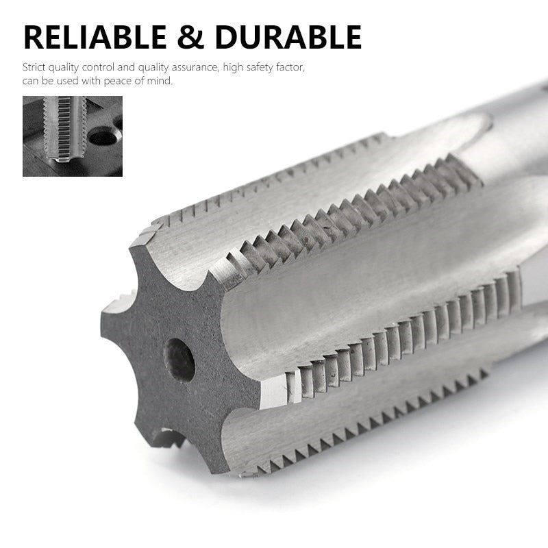 XCAN HSS Pipe Tap 1/8 1/4 3/8 1/2 3/4 1&#39;&#39; Metal Screw Thread Tap Threading Tools Hand Tools