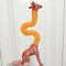 New Giraffe Pop Tubes Toys Kids Sensory Learning Toy Stress Relief Squeeze Fidget Toy Retractable Plastic Tube Decompression Toy