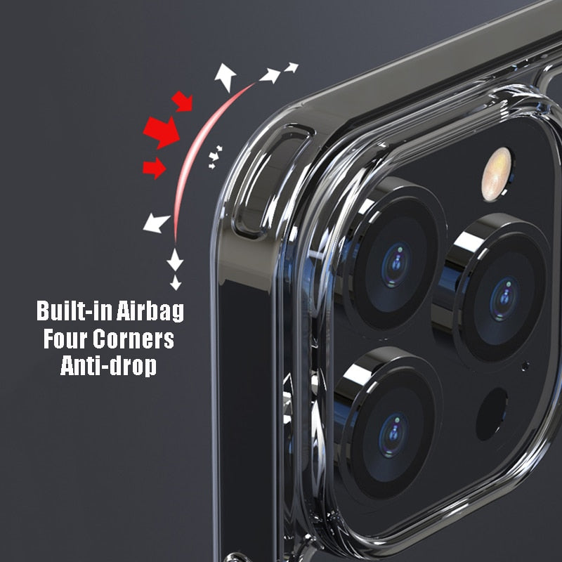 Luxury Tempered Glass Clear Case For iPhone 14 11 12 13 Mini Pro XS Max X XR Transparent Hard Case For iPhone 14 7 8 Plus Fundas
