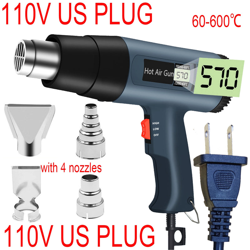 2000W LCD/NO LCD Heat Gun Variable Temperature Advanced Electric Hot Air Gun Power Tool Hair dryer for soldering Thermoregulator