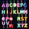 26-letter Keychain Fidget Toys Silicone Push Bubble Simple Dimple Bag Ornaments Popite Anti Stress Kids Birthday Gifts