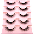 2022 New 5 pairs natural false eyelashes fake lashes long makeup 3d mink lashes eyelash extension mink eyelashes short eyelashes