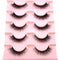 2022 New 5 pairs natural false eyelashes fake lashes long makeup 3d mink lashes eyelash extension mink eyelashes short eyelashes