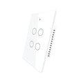 MOES Smart Glass Panel Switch Smart Life/Tuya App Multi-Control Association, Voice Control with Alexa,Google Home,1/2/3/4 Gang