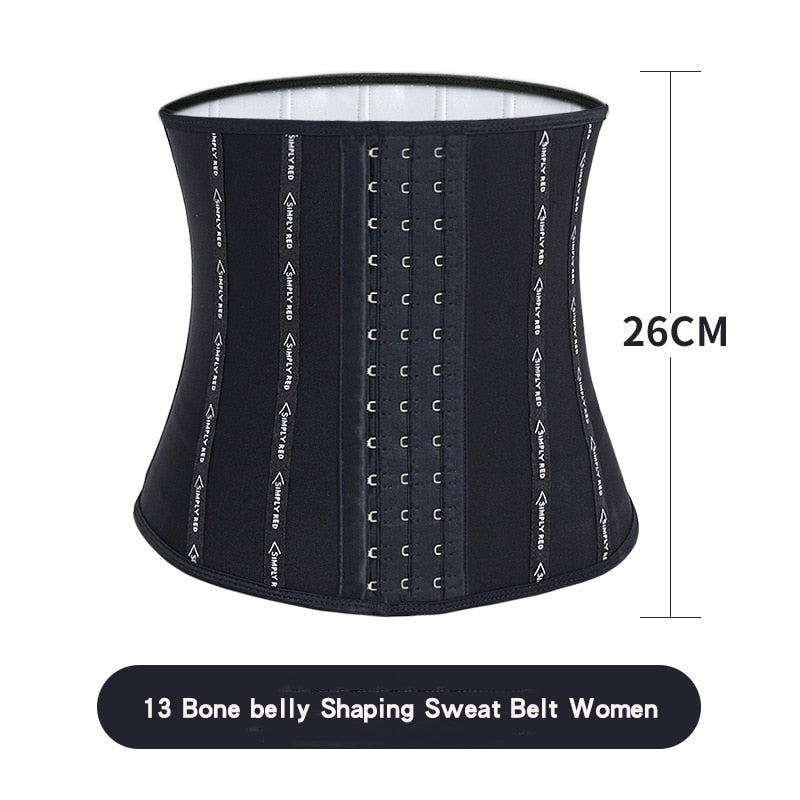Sauna Sweat Belt Sweat To Lose Weight Woman Postpartum Waist Trainer Slimming Sheath Woman Flat Belly Fat Burning Girdle Corset