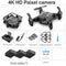 V2 Mini Drone 4K 1080P HD Camera WiFi Fpv Air Pressure Altitude Hold Professional  Foldable Quadcopter RC Drone Kid Toys GIft