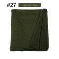 Muslim Women Stretchy Jersey Hijab Plain Cotton Jersey Hijabs  Islamic Soft Turban Head Wraps Headscarf 170X60cm