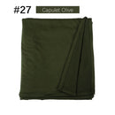 Muslim Women Stretchy Jersey Hijab Plain Cotton Jersey Hijabs  Islamic Soft Turban Head Wraps Headscarf 170X60cm
