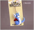 Pokemon Anime Marowak Abra Gengar Ponyta Porygon Alloy Silicone Keychain Accessories Pendant Bag Key Ring Pendant Birthday Gifts