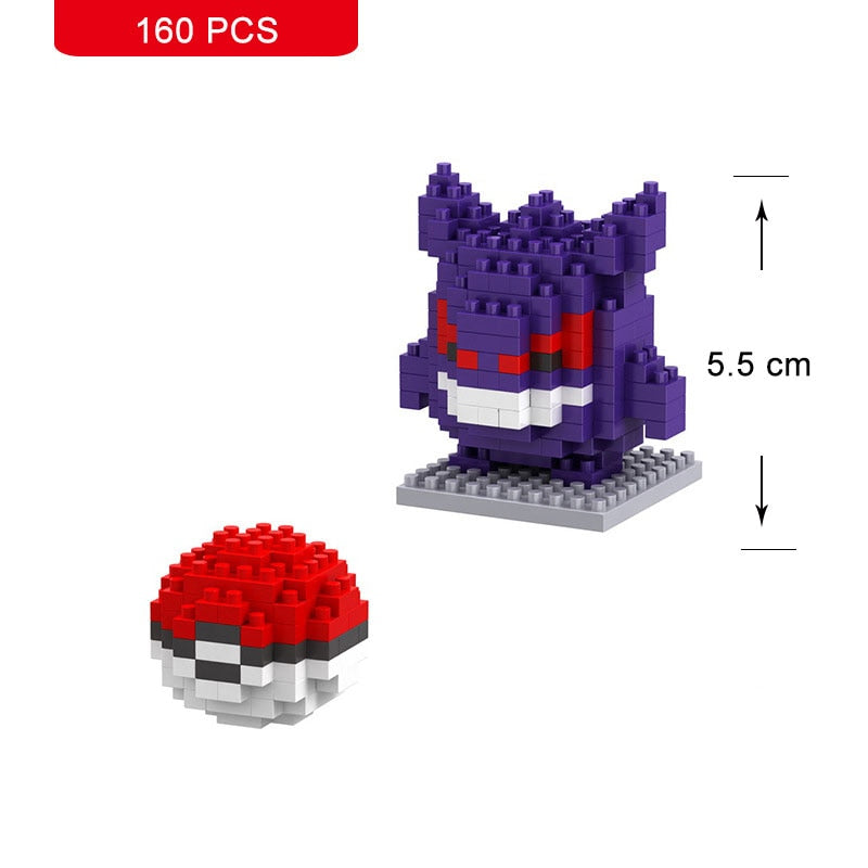 Pokemon Small Building Pokemon Blocks Small Cartoon Picachu Animal Model Education Game Graphics Pokemon Toys For Kids Birthday