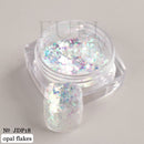 Crystal Fire Opal Flakes Nail Sequins Purple Holographic Glitter DIY Chrome Powder for Spring Nails Manicure Paillettes GL1857