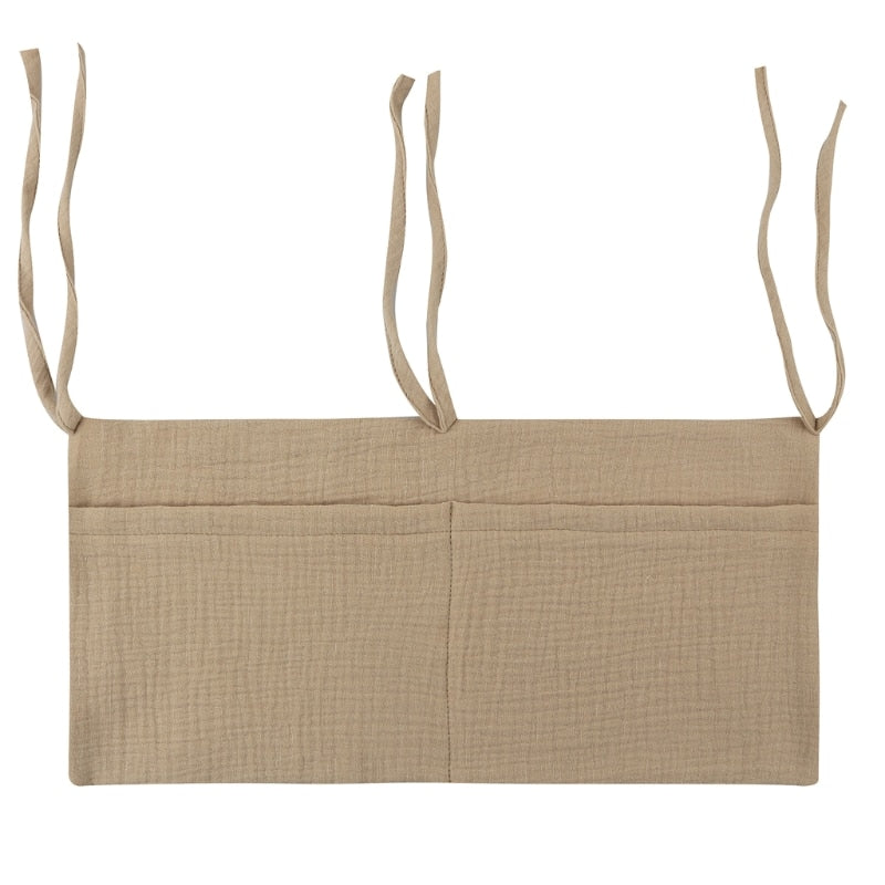 1pc Portable Baby Crib Storage Bag Multifunctional Newborn Bed Headboard Organizer For Kids Baby Bedding Diaper Bag