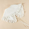 Royal Style Cotton Fake Collar Shawl Wrap Hollow Out Floral Lace Ruffled Trim Necklace Pointed Triangle Lapel Blouse