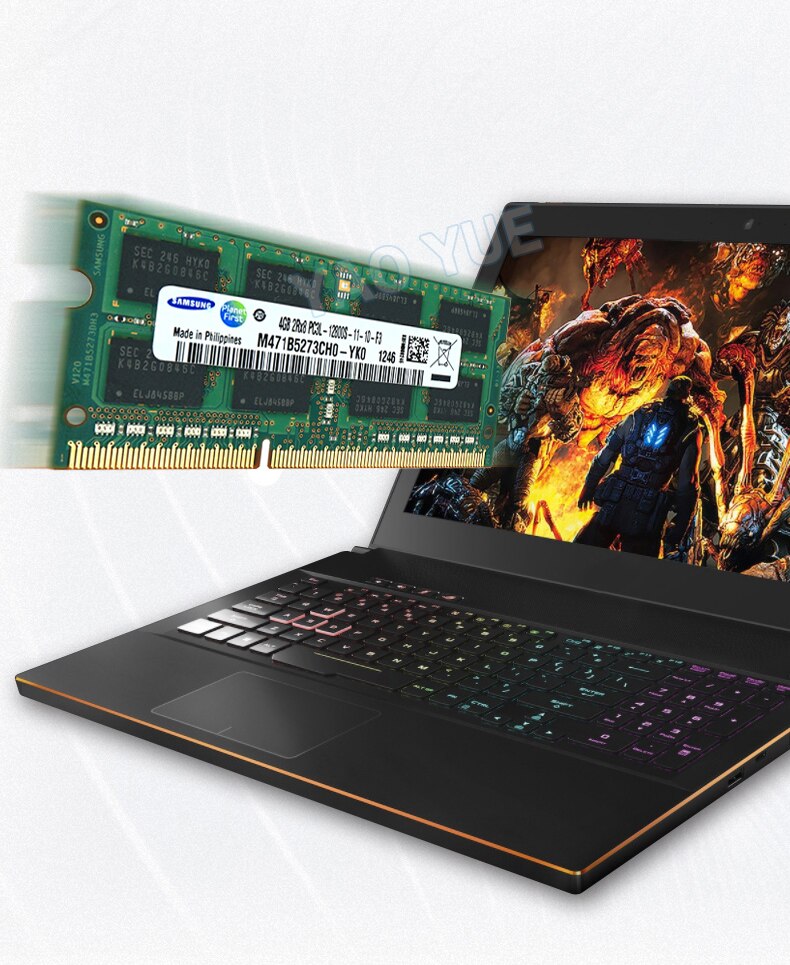 SAMSUNG Laptop RAM 2GB 4GB 8GB PC3 PC3L DDR3 DDR3L 1066 1333 1600MHz 8500S 10600S 12800S Notebook memory SODIMM