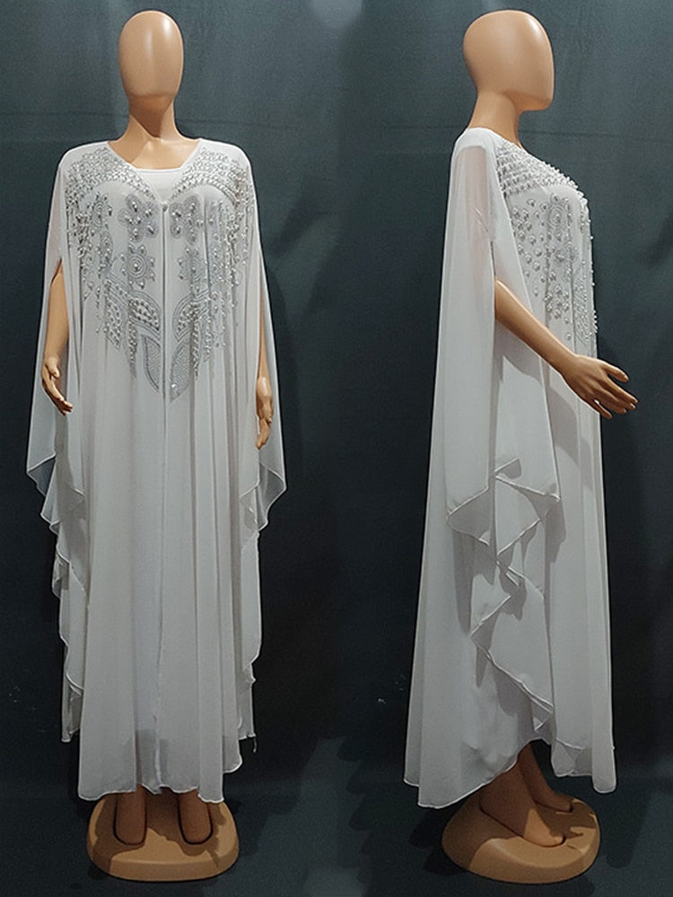 Abayas For Women Dubai Luxury 2022 Chiffon Boubou Muslim Fashion Dress Caftan Marocain Wedding Party Occasions Djellaba Femme