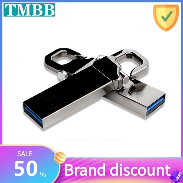 BINFUL high speed memoria flash drive  pendrive 64G waterproof pen drive 16GB 8GB 4GB 32GB flash usb metal stick key Custom logo