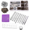 LMDZ Leather Snap Fasteners Kit Metal Button Snaps Press Studs With Installation Tools for Clothing, Leather, Jacket, Jeans Wear