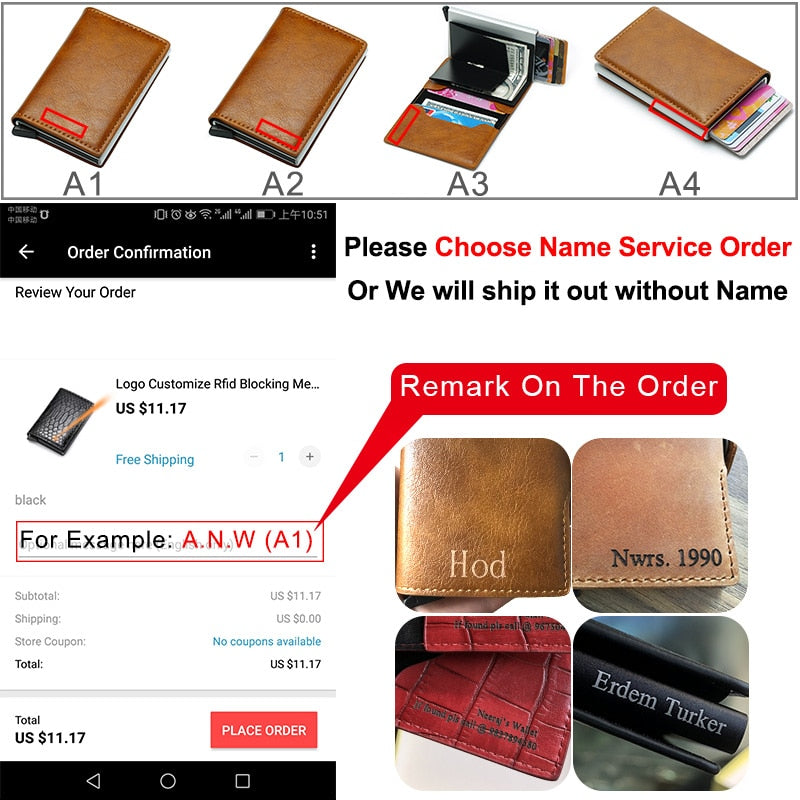 Carbon Fiber Rfid Card Holder Men Wallets Money Bag Male Vintage Black Male Purse 2022 Small Leather Mini Slim Wallets Walets