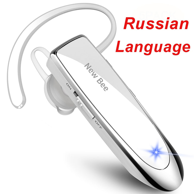 New Bee Bluetooth 5.0 Wireless Headphones Headset Earbuds Earphones with Mic 24Hrs Mini Handsfree Earpiece for iPhone xiaomi
