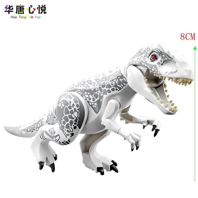 Jurassic Dinosaur Park Indominus Rex DIY Blocks Dinosaurs Tyrannosaurus Rex Tiny Models Building Block Kid Toys Animals Set Gift