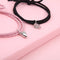 2pcs Magnetic Bracelet Stainless Steel Heart Pendant Charm Couple Bracelets for Lover Friend Men Women Braid Rope Bracelets