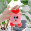 Kirby Keychain Kawaii 12Cm Cartoon Pink Star Keyring Soft Stuffed Plush Toys Cute Gifts Plushies For Girls Friends Childrens