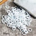 Kid Small Hair Bands Baby Girl Children Headbands Colorful Elastic Hair Tie Nylon Scrunchie Hair Rope 50/100pcs Hair Accessories