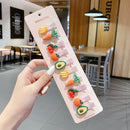 Children Hairpin Fruit Hair Clips Baby Side Bangs Clip for Kawaii Girls Headdress Hair Accessories Baby Bows 10 PCS 2021 New
