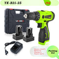 YIKODA 12V 16.8V 21V 25V Electric Screwdriver Cordless Drill Rechargeable Lithium Battery Mini Wireless Power Driver Tools