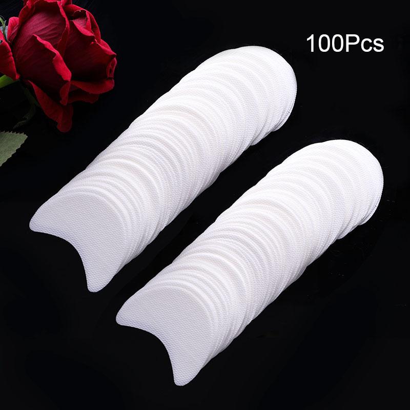 100pcs/pack Eyeshadow Shields Protector For Eye Makeup Eyeliner Shield Disposable Pad Lint Free Patch Beauty Application Tool