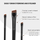 1pcs Professional Black Eyebrow Inclined Flat Angled Brush Makeup Tool Wooden Pole Eyeliner Eyeshadow Eye Brow Women Cosmetic