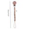 1pc Crochet Bunny Baby Pacifier Clip Chain BPA Free Wooden Beads Appease Soother Chain Clips Newborn Dummy Holder Nipple Clip